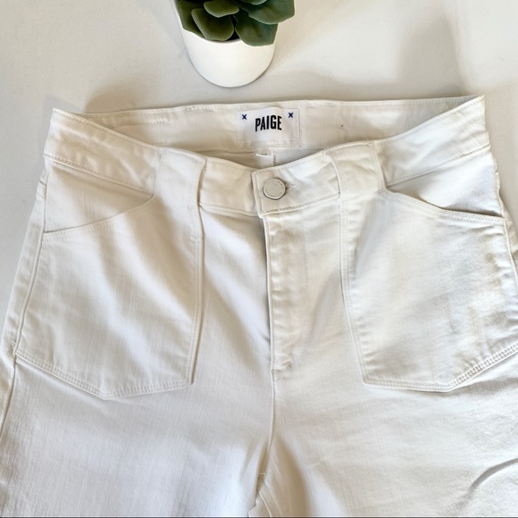 Paige Nellie Culotte Utility Pocket Raw Hem Denim - Picture 5 of 8